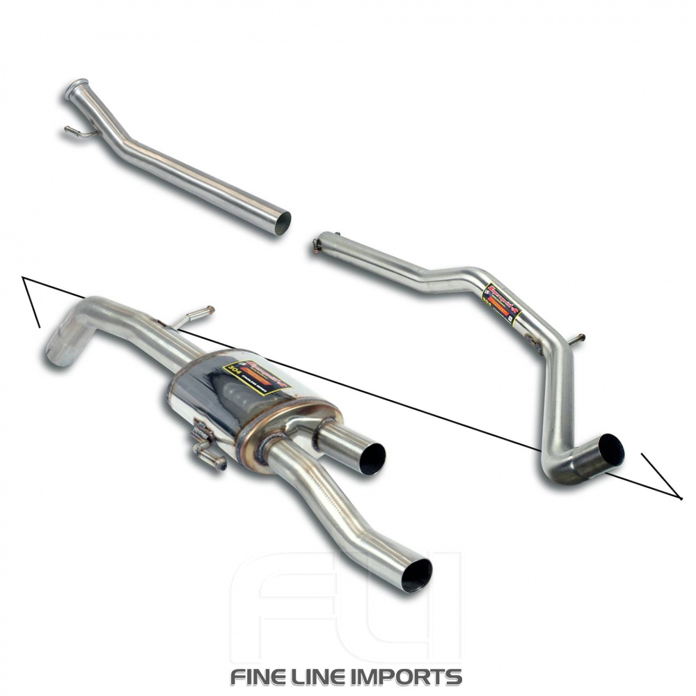 SS805320 - Supersprint Cat.-Back - Body Kit Package, with Racing rear muffler