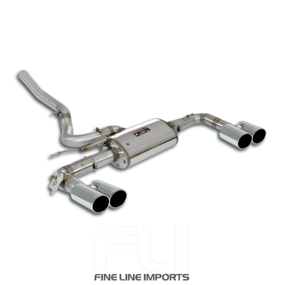SS833336 - Supersprint Rear exhaust right - left with valve, 4 endpipes O 90