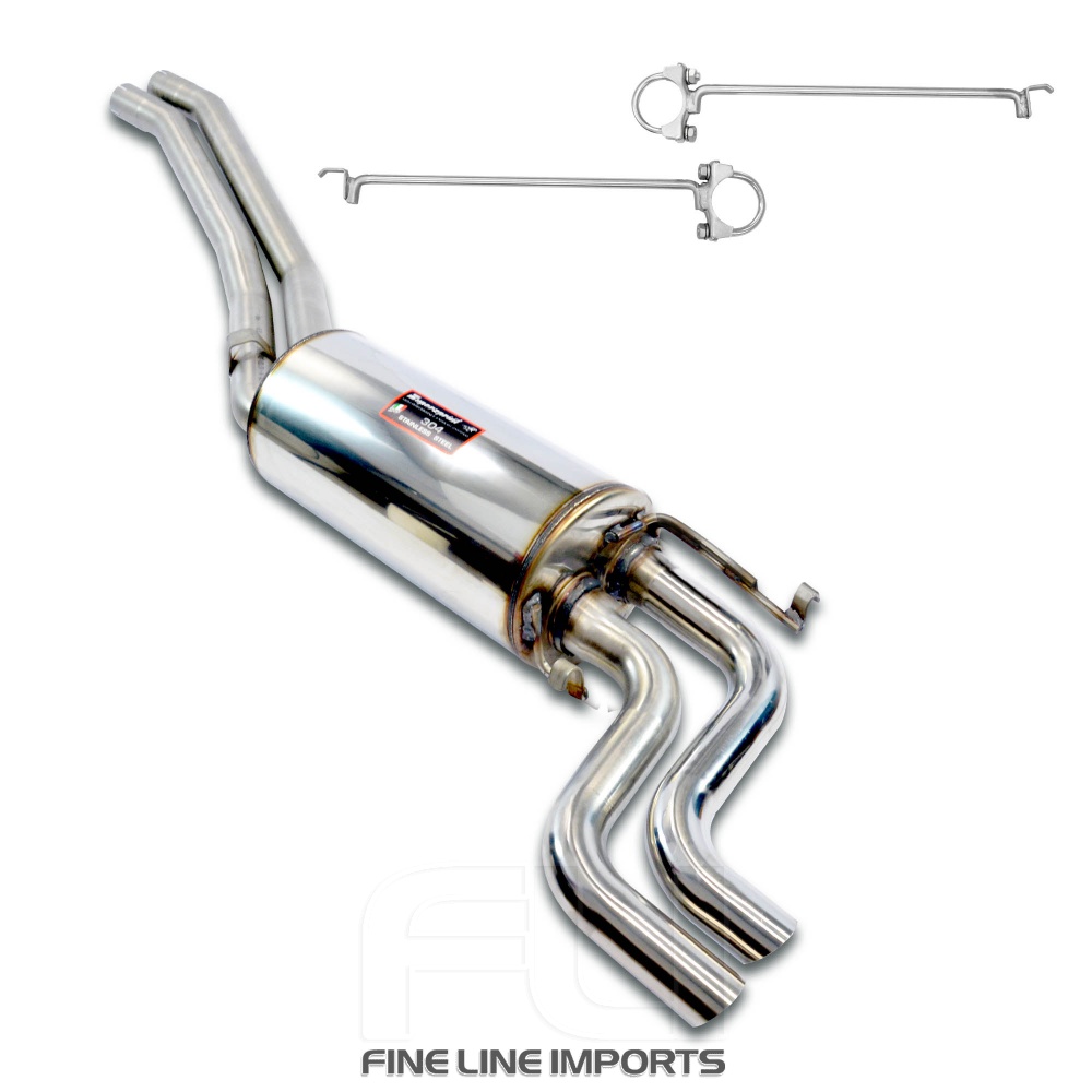 SS840304 - Supersprint Centre pipes kit + rear exhaust, with S-Bend tips