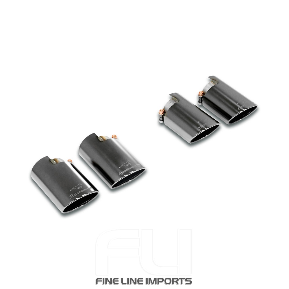 SS860547 - Supersprint Endpipe kit Right + Left 4 exit 100x75 Gun Metal Grey