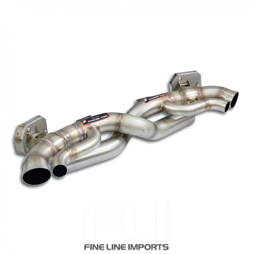SS861014 - Supersprint Rear pipe kit Right - Left with valves(Muffler delete)