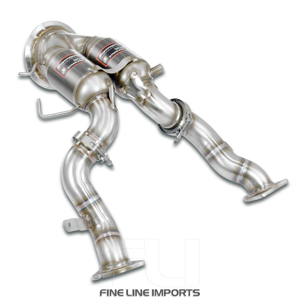 SS861221 - Supersprint Downpipe + metallic catalytic right - left(Left / Right Hand Drive)