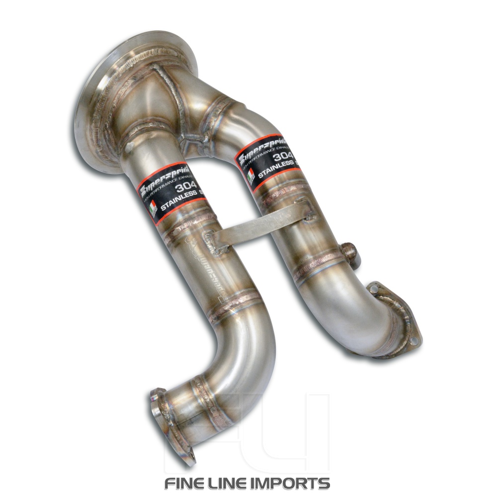 SS861231 - Supersprint Downpipe right - left (Replaces catalytic)(Left / Right Hand Drive)
