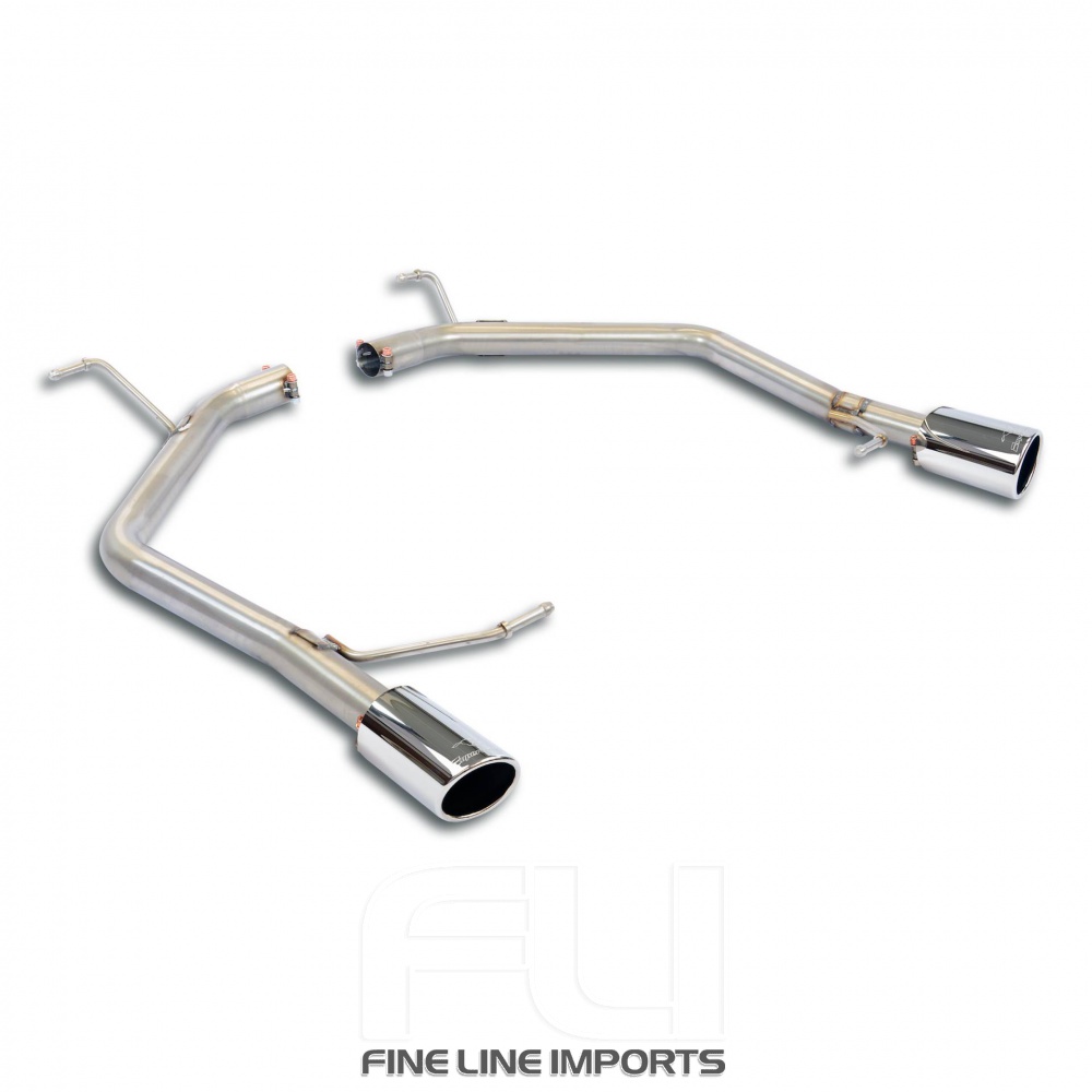 SS916314 - Supersprint Rear pipe kit Right O90 - Left O90 (Muffler delete)
