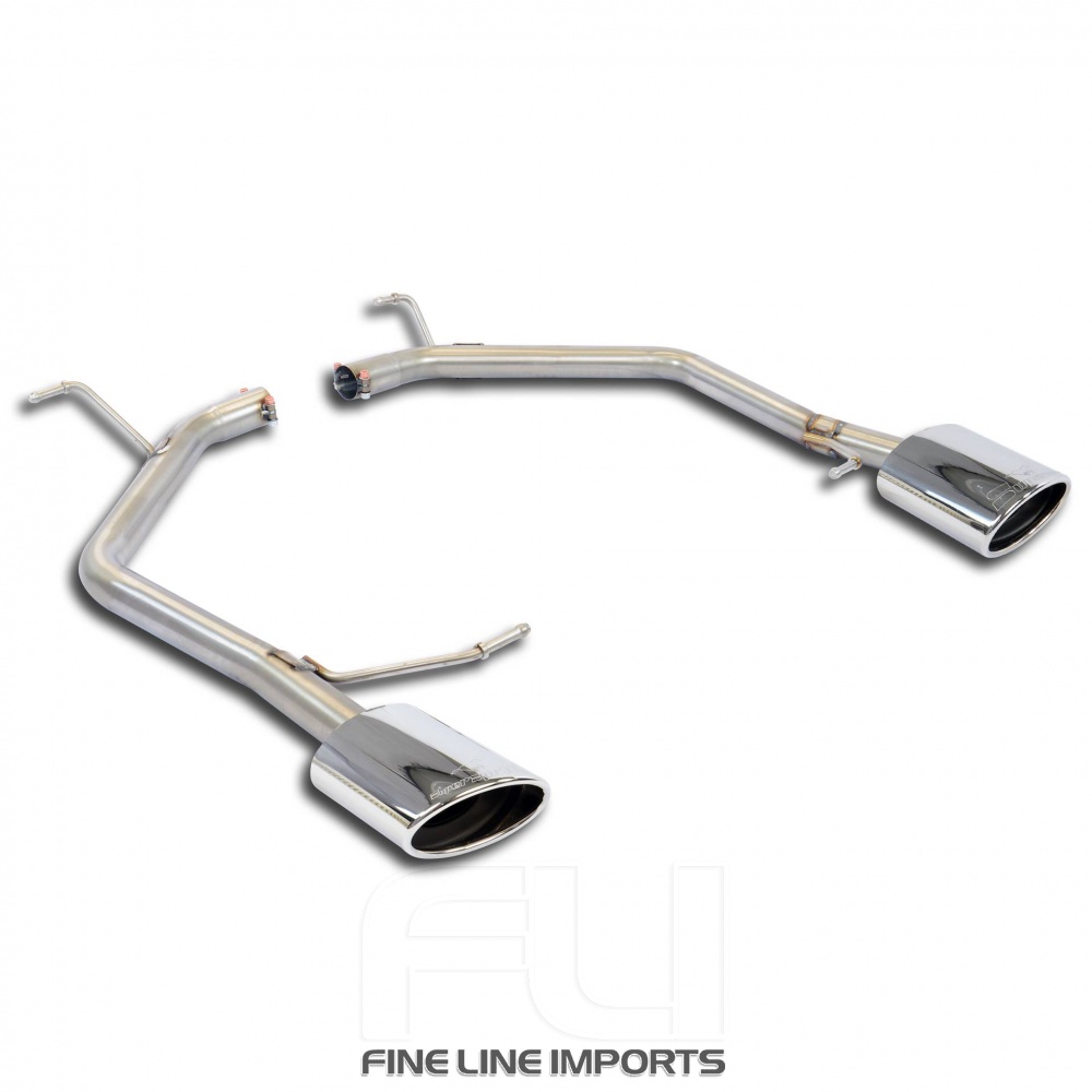 SS916315 - Supersprint Rear pipes Right 145x95 - Left 145x95(Muffler delete)