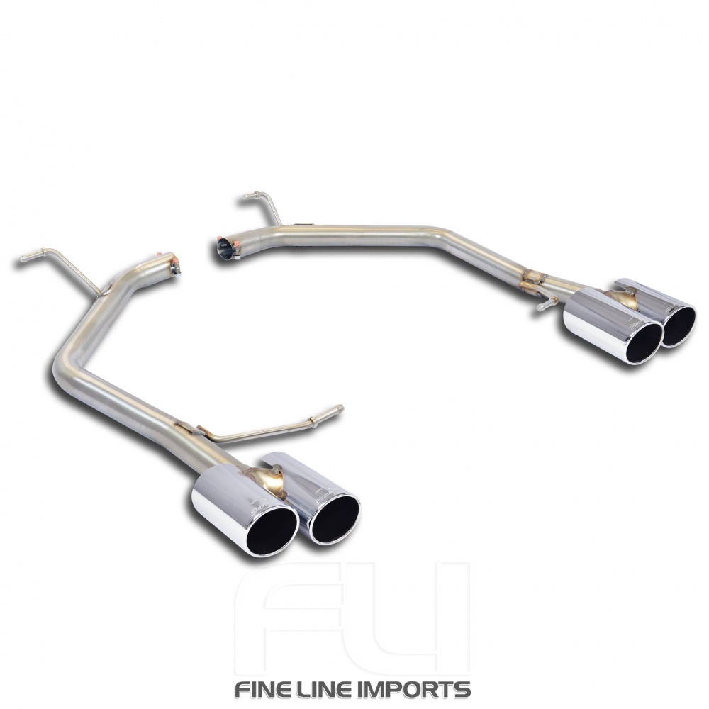 SS916316 - Supersprint Rear pipes RightOO80 - LeftOO80(Muffler delete)