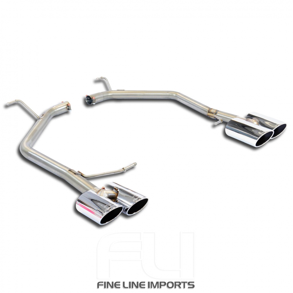 SS916327 - Supersprint Rear pipes Right 100x75 - Left 100x75(Muffler delete)