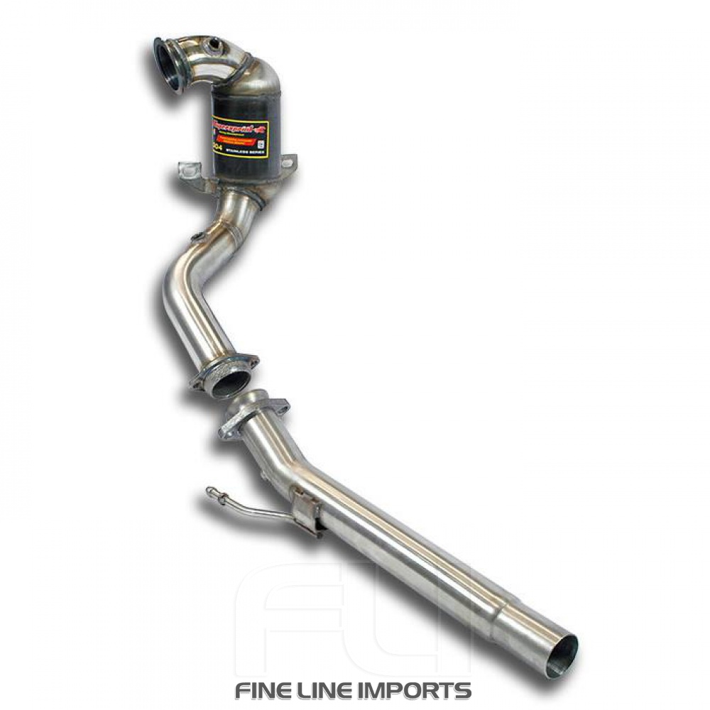 SS918151 - Supersprint Downpipe + Metallic catalytic, Deletes GPF(Outlet Ø60mm)