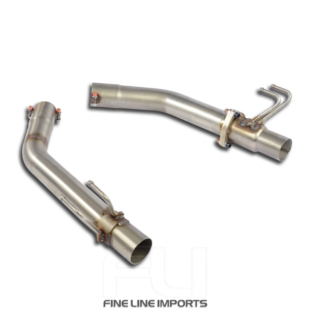 SS925844 - Supersprint Exit pipes kit Right - Left  For electric valve