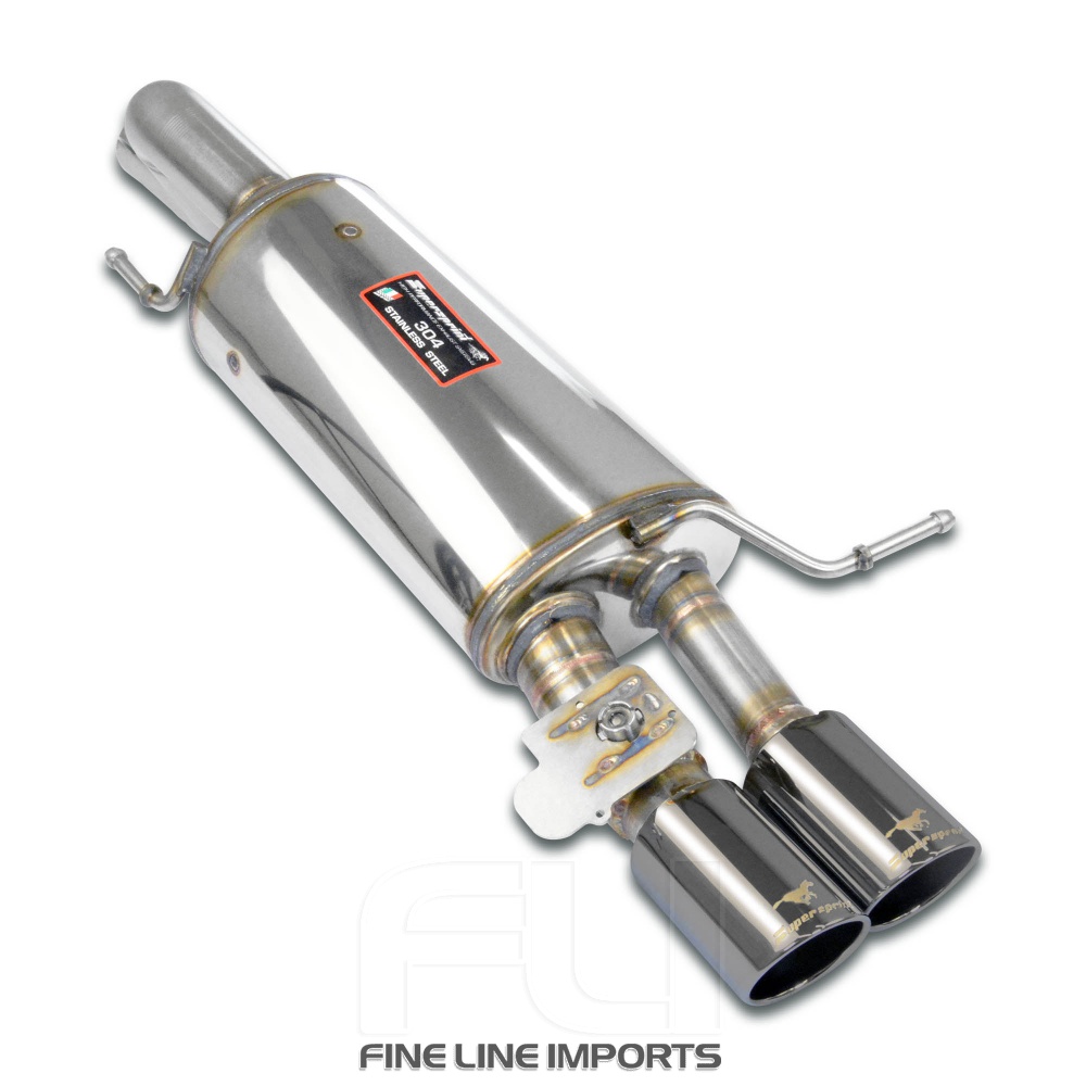 SS971026 - Supersprint Rear exhaust OO 90 Gun Metal Grey with valve