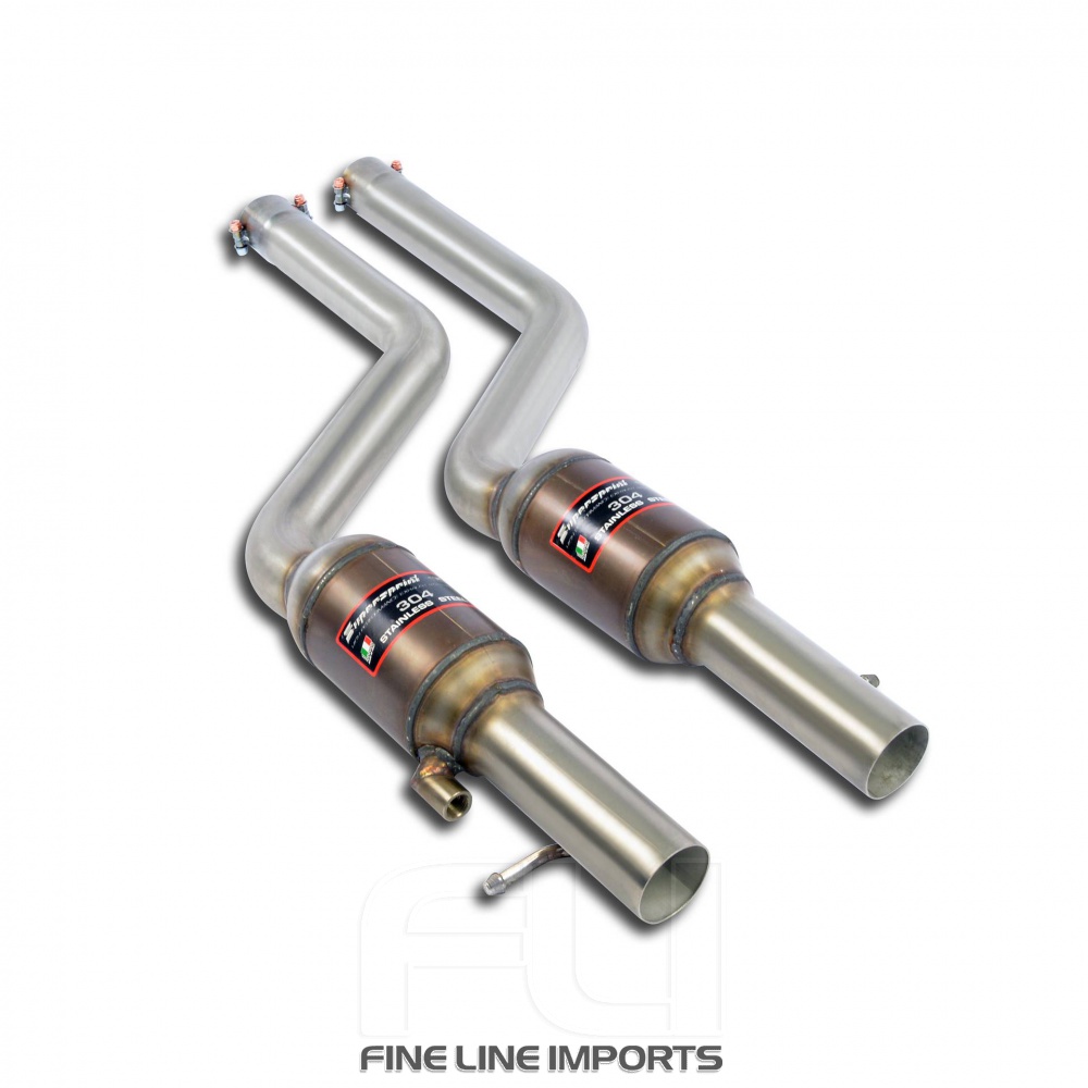 SS981802 - Supersprint Metallic catalytic converter Right - Left + X-Pipe