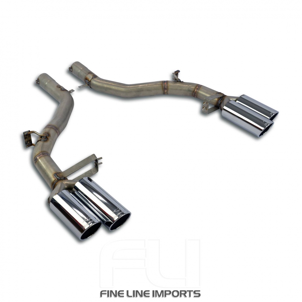 SS982314 - Supersprint Rear pipes Right OO90 - Left OO90(Muffler delete)