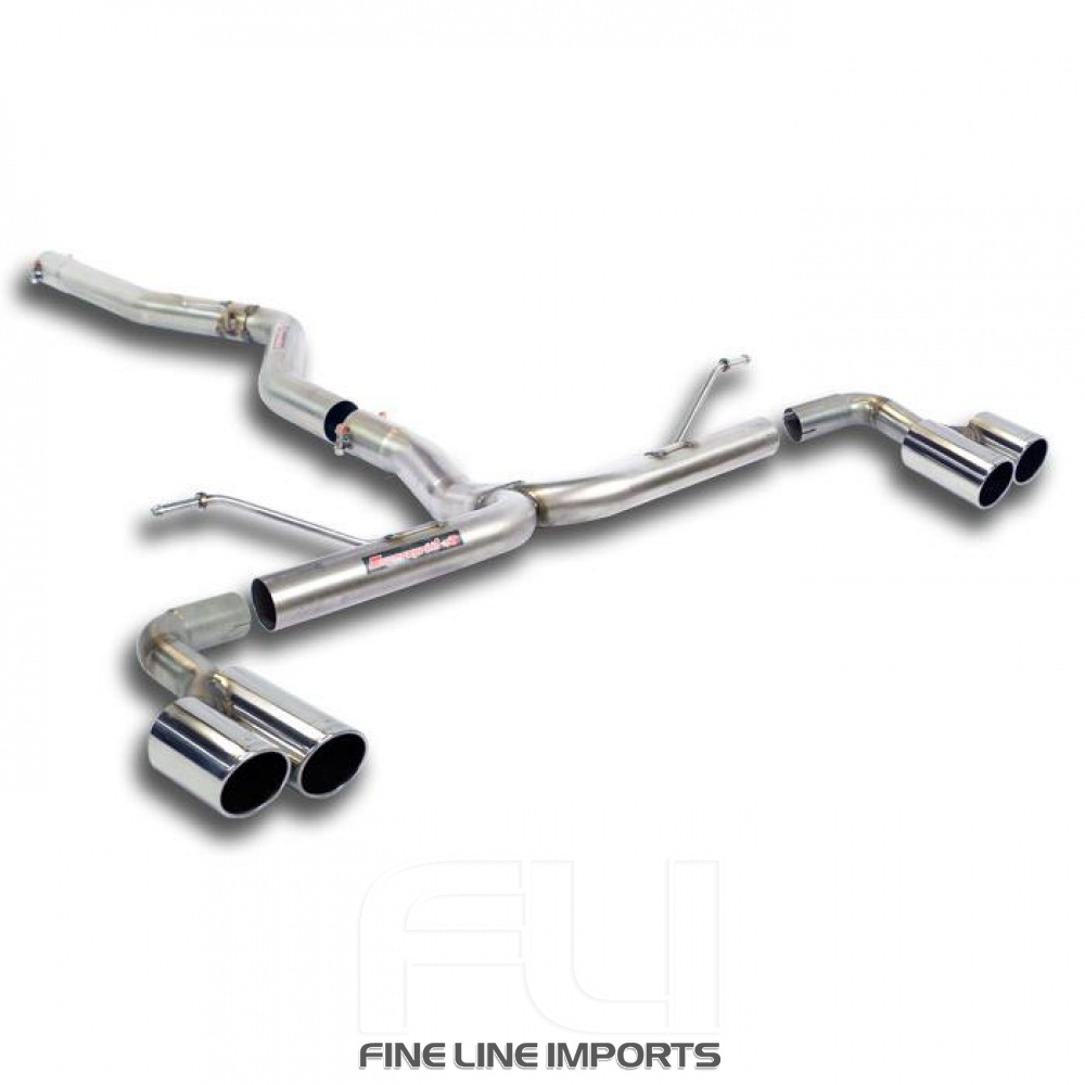 SS984016 - Supersprint Connecting pipe + rear pipe Right OO80 - Left OO80(Muffler delete)