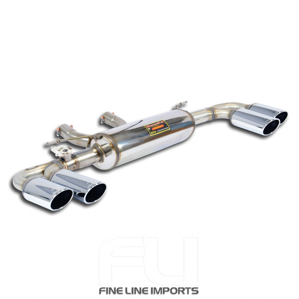 SS984127 - Supersprint Rear exhaust 2 exit Right 100x75 - 2 exit Left 100x75