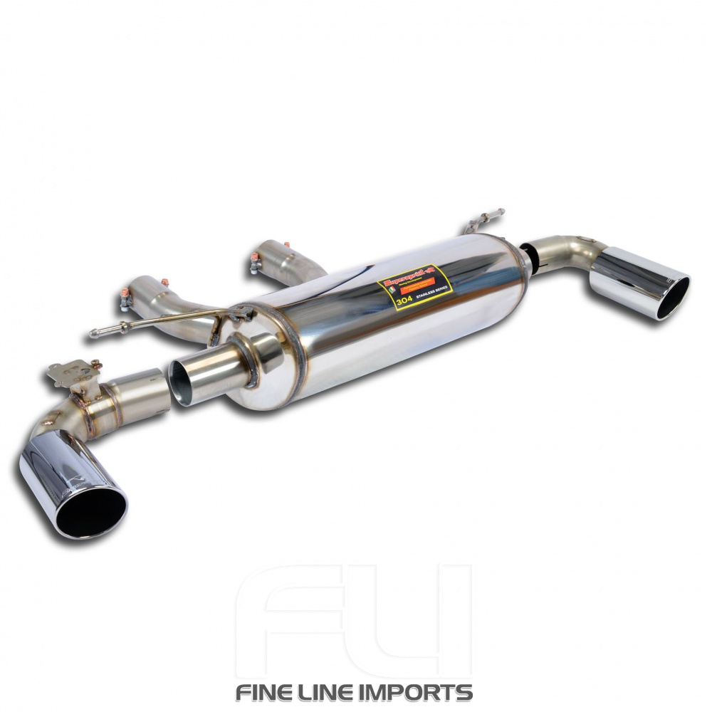 SS984224 - Supersprint Rear exhaust Right O100 - Left O100 with valve