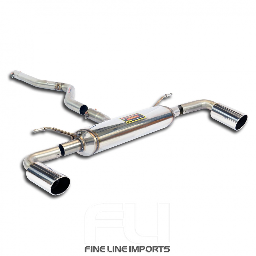 SS984604 - Supersprint Connecting pipe + rear exhaust Right O90 - Left O90