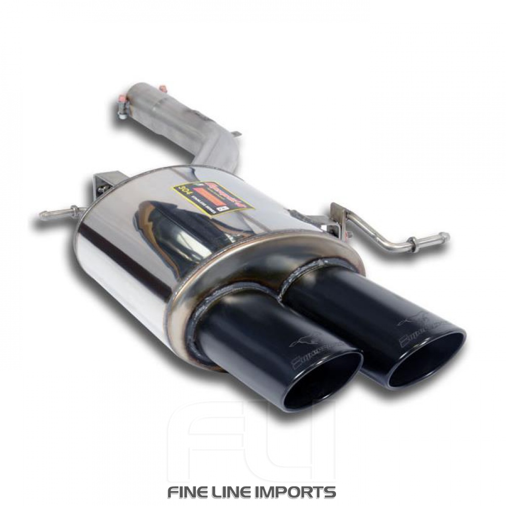 SS986357 - Supersprint Rear exhaust Left 100x75 Gun Metal Grey