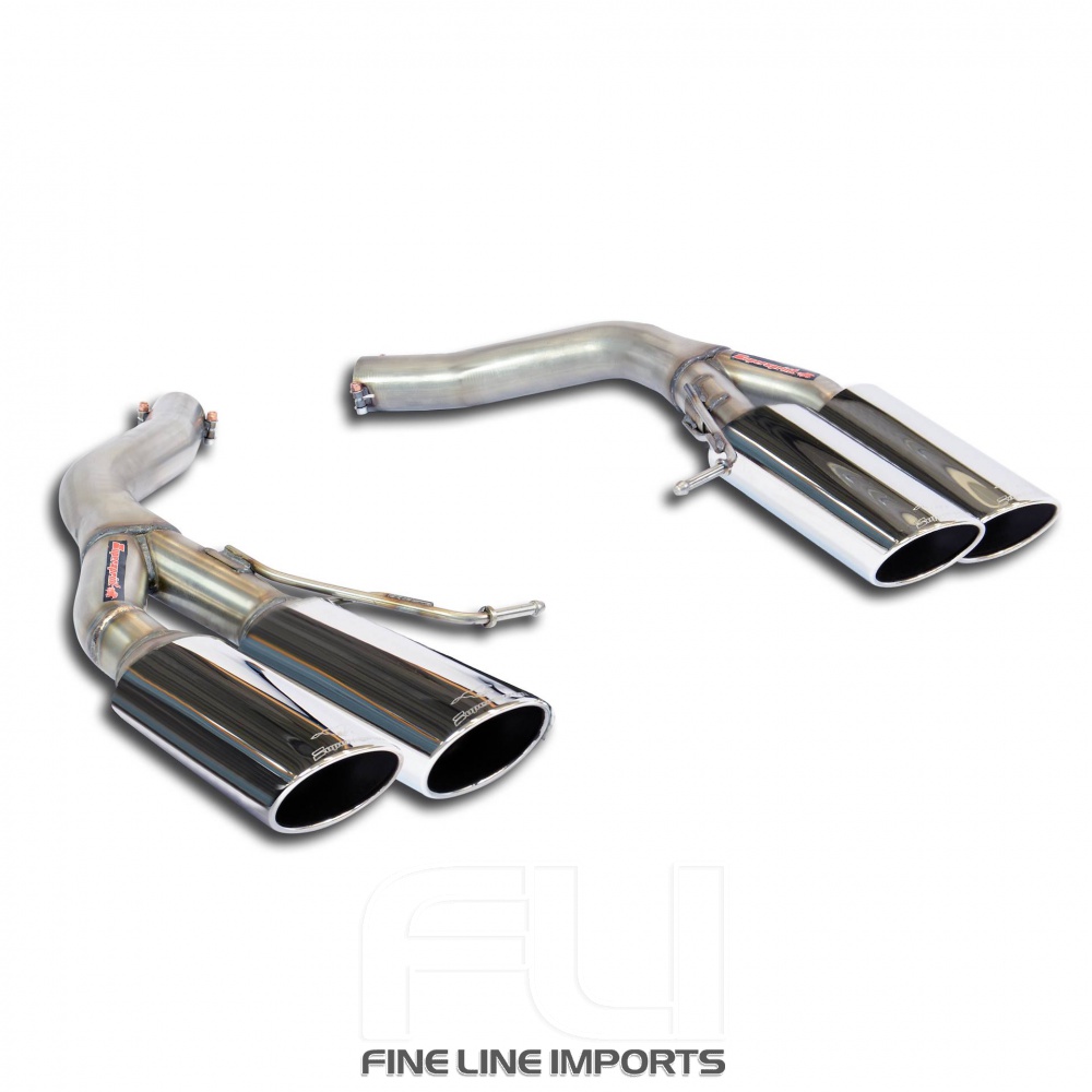 SS986417 - Supersprint Rear pipes Right 100x75 - Left 100x75(Muffler delete)