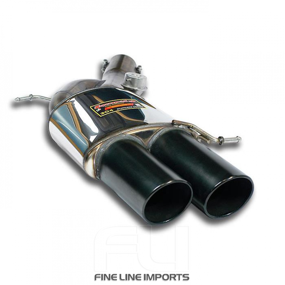 SS988276 - Supersprint Rear exhaust Left OO100 Gun Metal Grey with valve