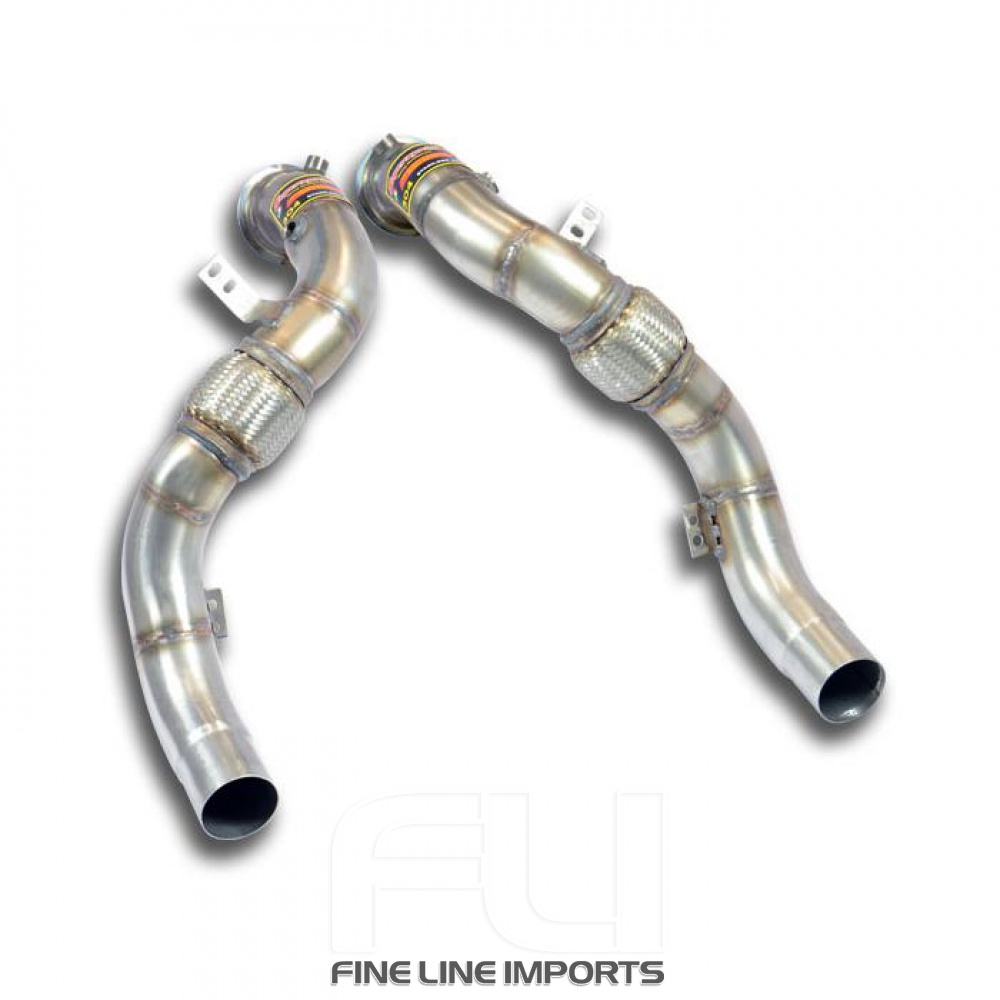 SS989211 - Supersprint Turbo downpipe kit Right - Left (Replaces catalytic converter)Accepts the stock Cat.-Back system
