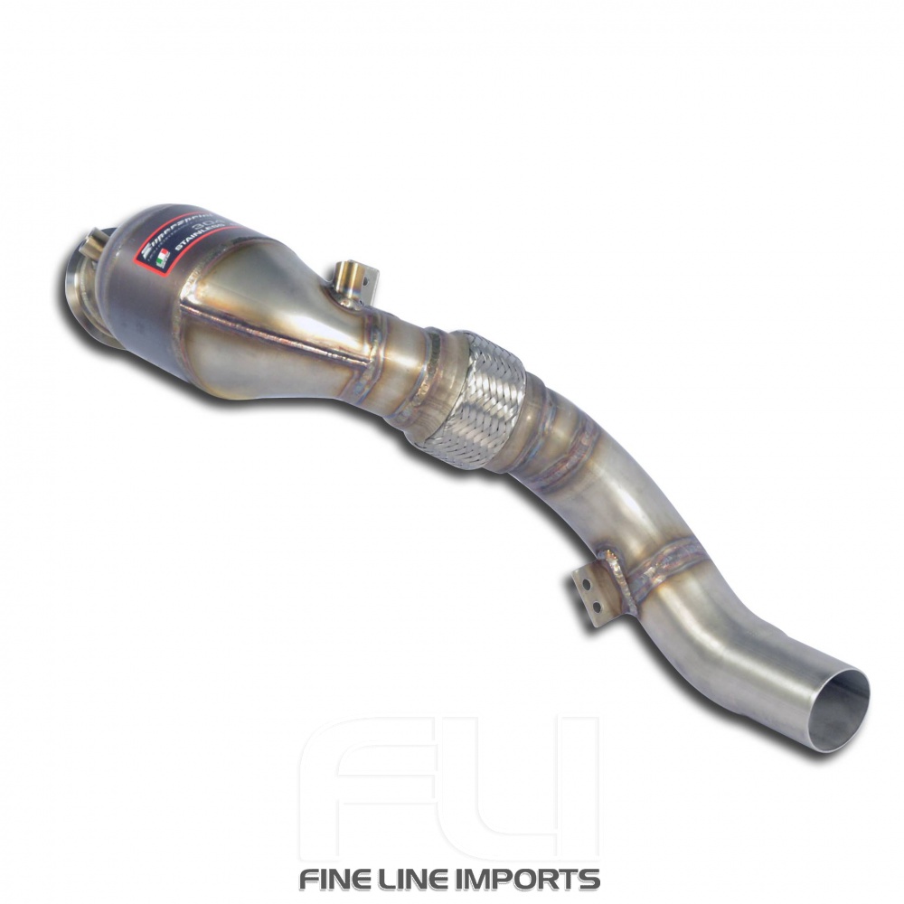 SS989221 - Supersprint Turbo downpipe kit +  Metallic catalytic converter RightAccepts the stock Cat.-Back system