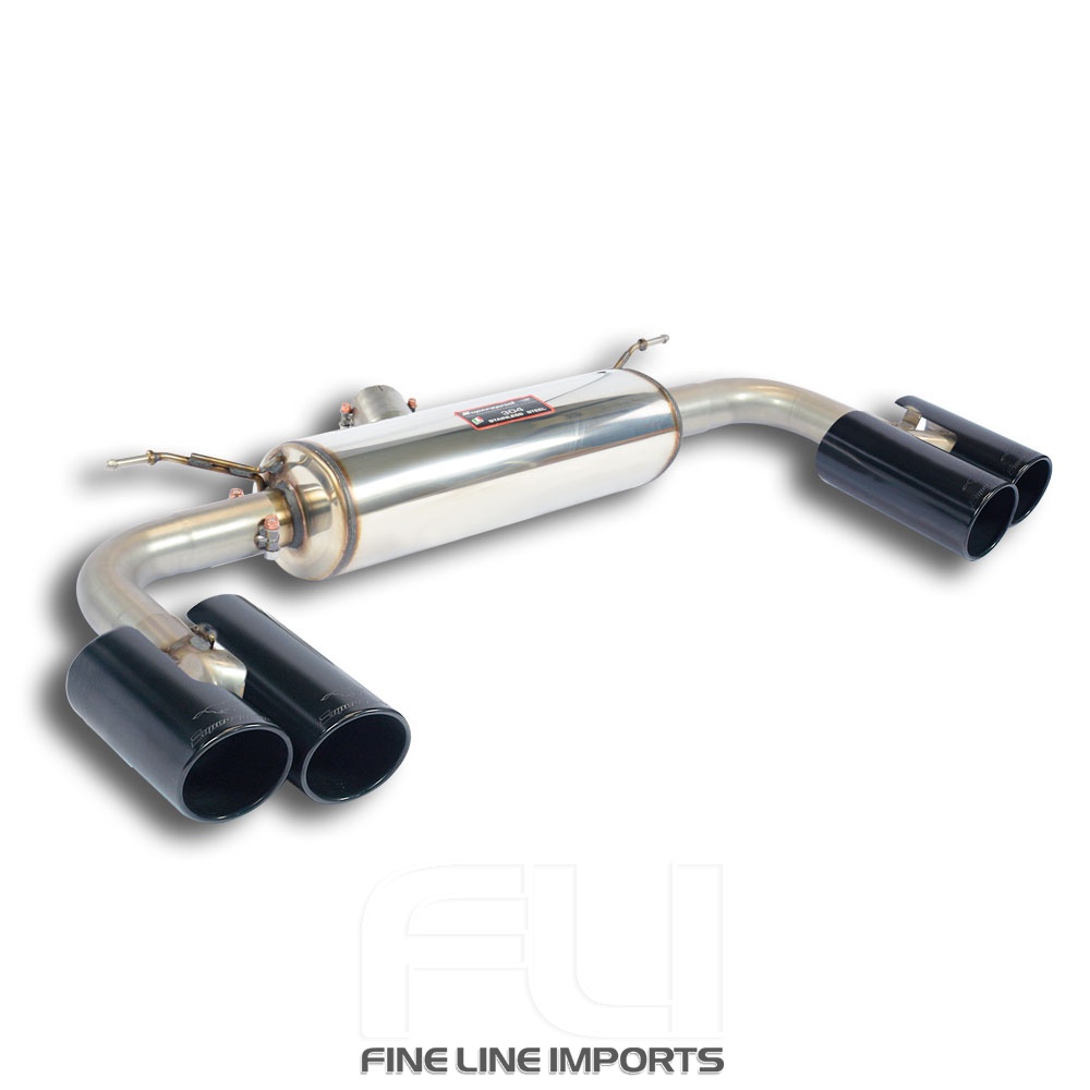 SS989346 - Supersprint Rear exhaust OO80 Right + OO80 Left Gun Metal Grey