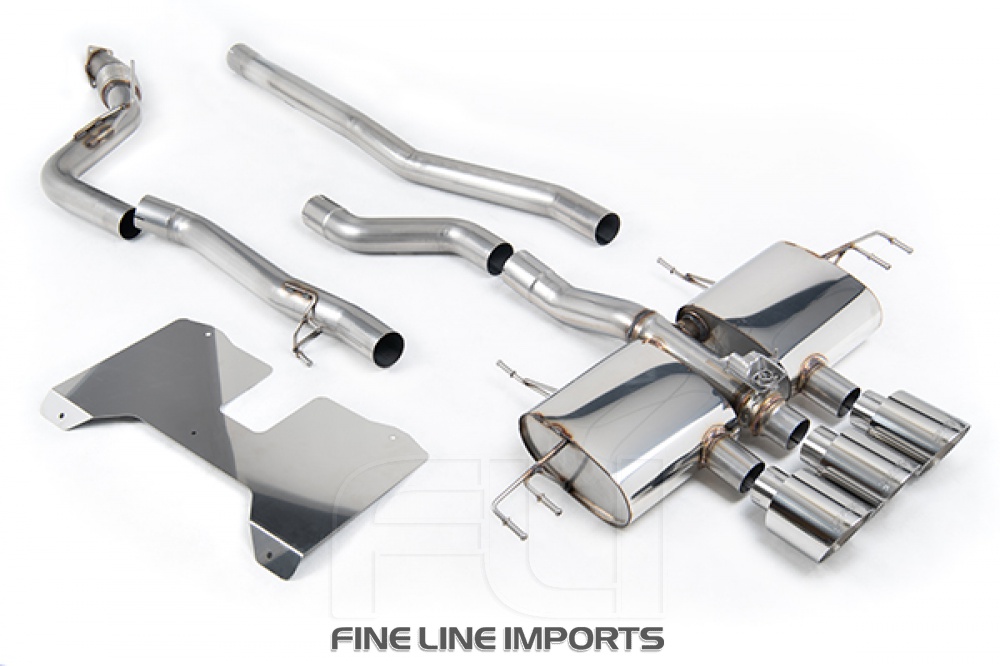 SSXHO275 Non Resonated (Loudest) Valved Catback with GT-115 Polished Trims