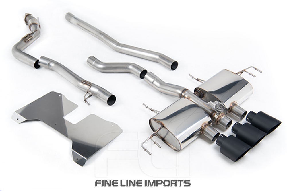 SSXHO276 Non Resonated (Loudest) Valved Catback with GT-115 Cerakote Black Trims