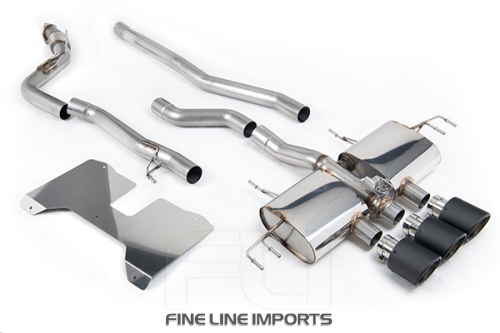 SSXHO279 Non Resonated (Loudest) Valved Catback with JET-115 Carbon Fibre Trims