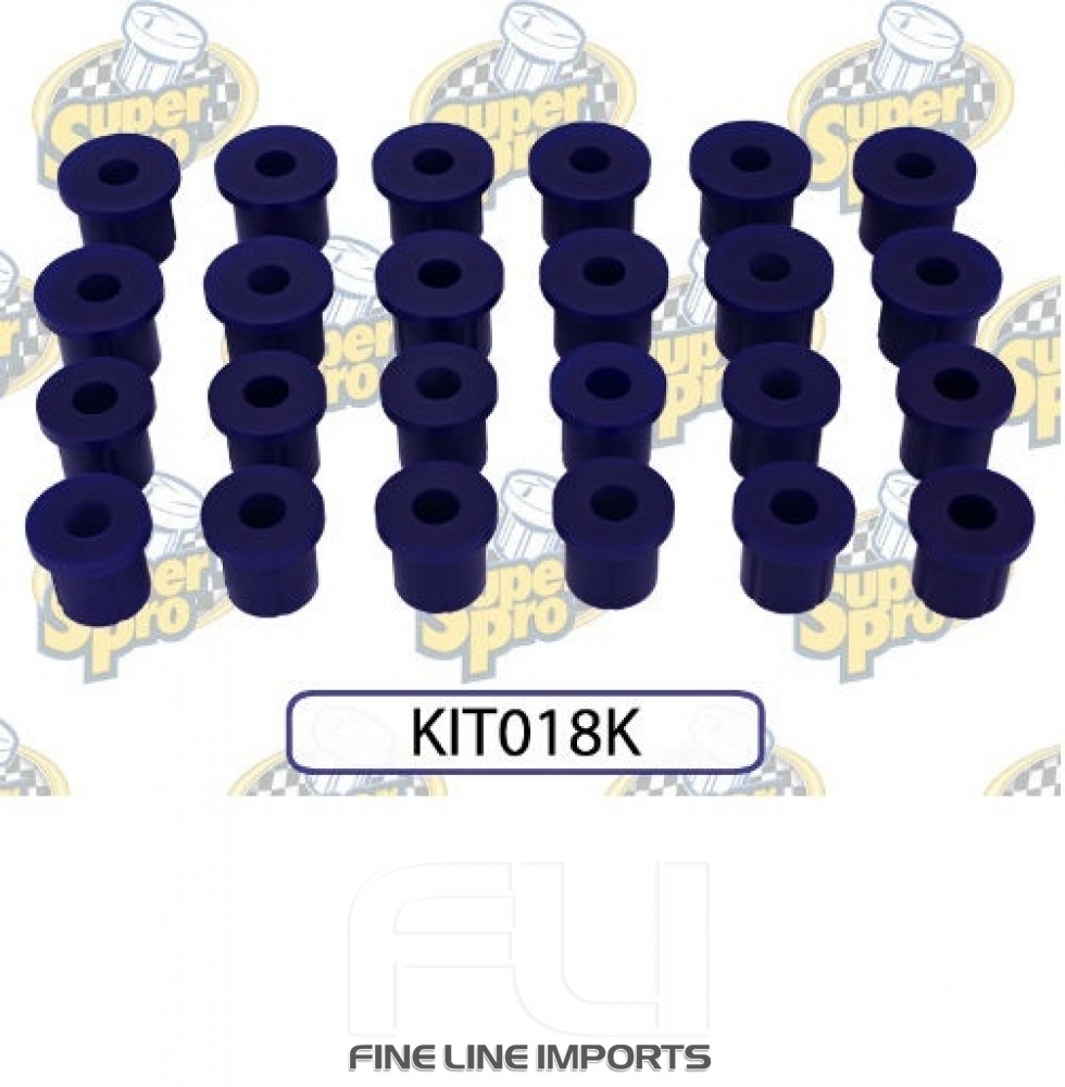 SuperPro Bush Kit - Toyota Land Cruiser 75 Series Spring Bush Kit KIT018K