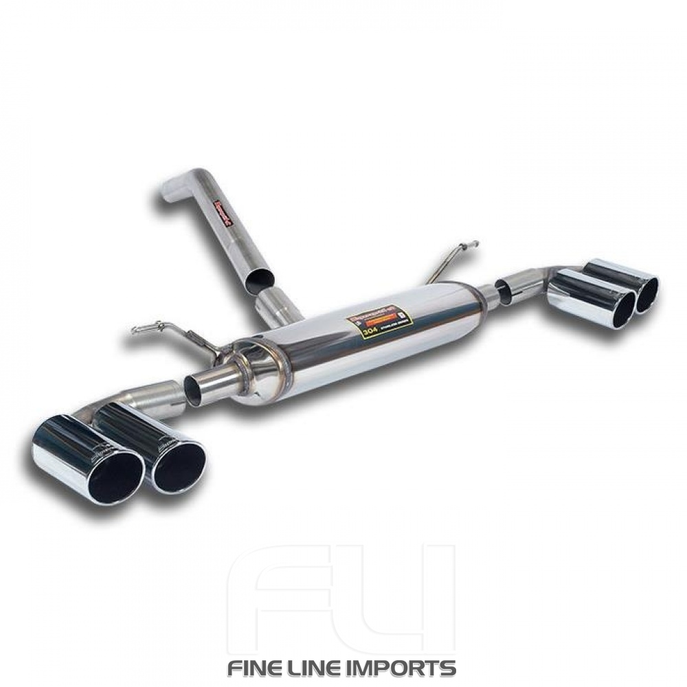 Supersprint - Connecting Pipe + Rear Exhaust Right OO80 - Left OO80