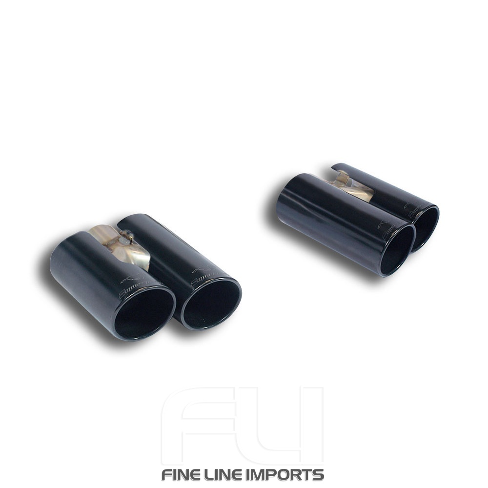 Supersprint - Endpipe kit BLACK 2 exit Right OO100 + 2 exit Left OO100