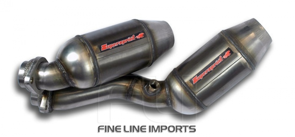 Supersprint - Metallic catalytic converter kit for OEM manifold - (Weld on connection)