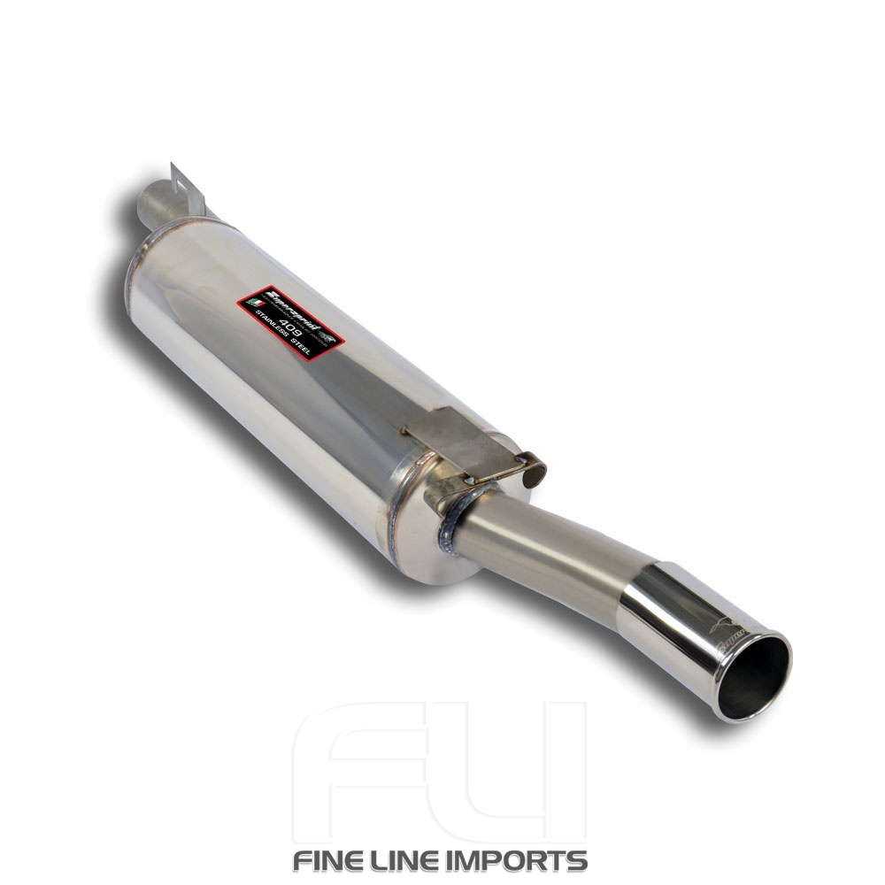 Supersprint - Rear Exhaust O70 STEEL 409 - (central exit)