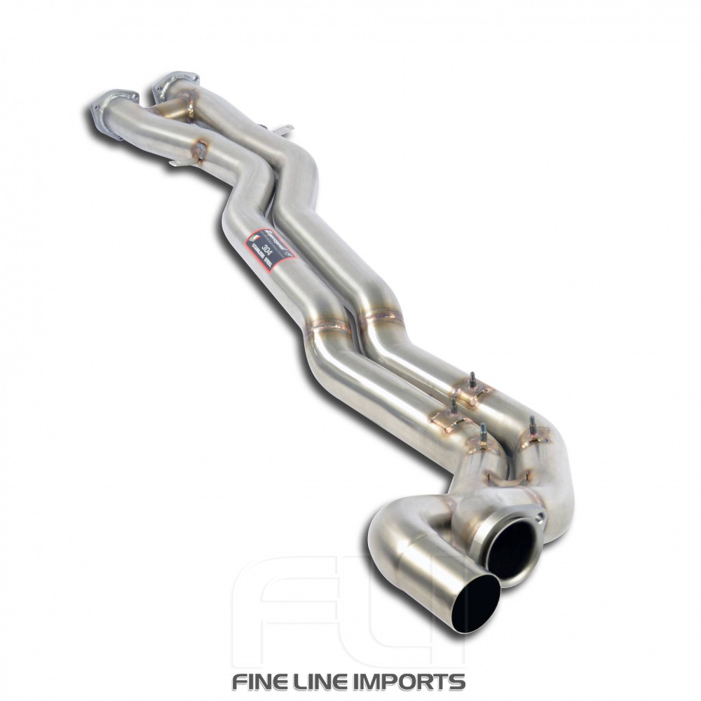 Supersprint Centre exhaust Twin Pipe - non resonated 