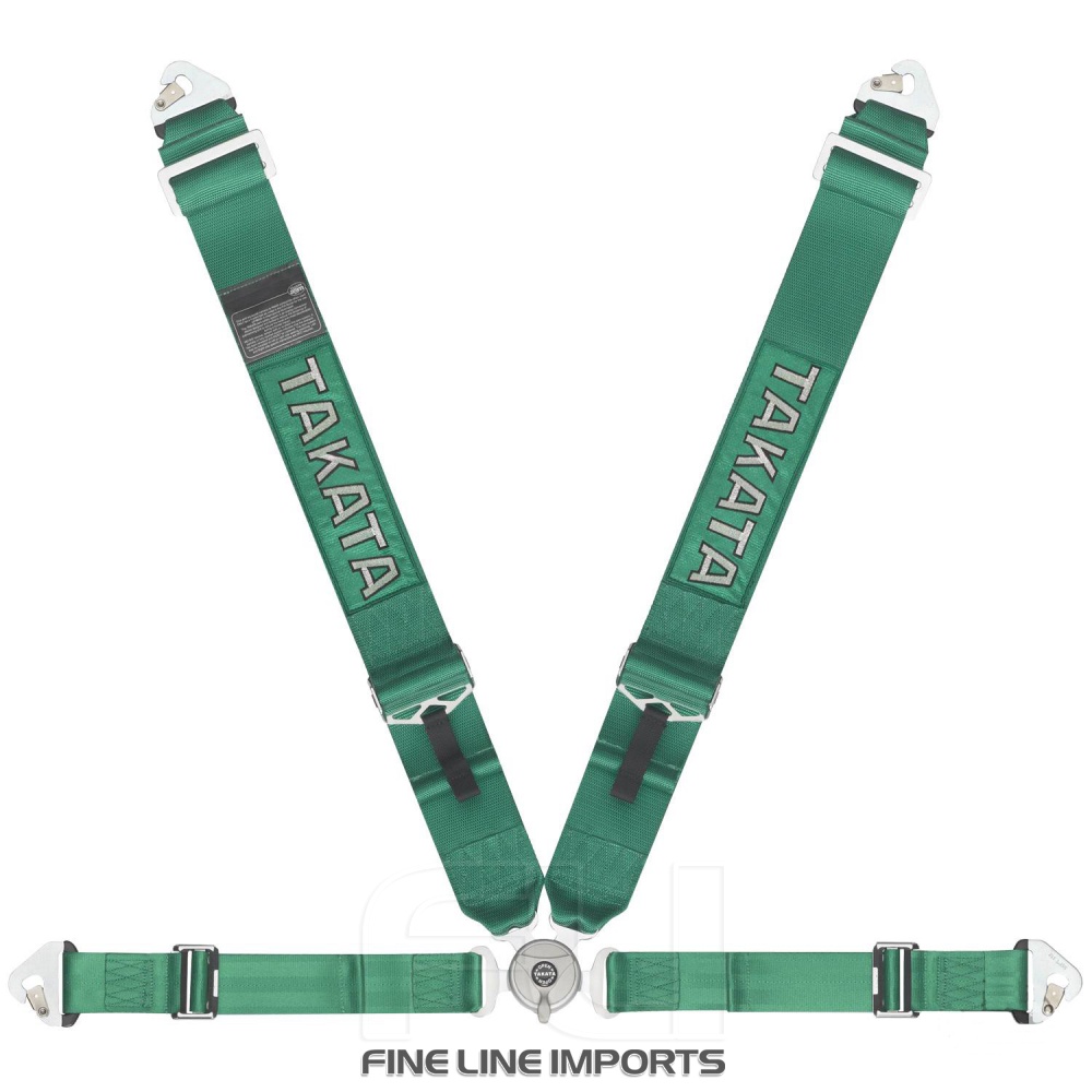 Takata Racegordel 4-punts Race 4 Snap Groen