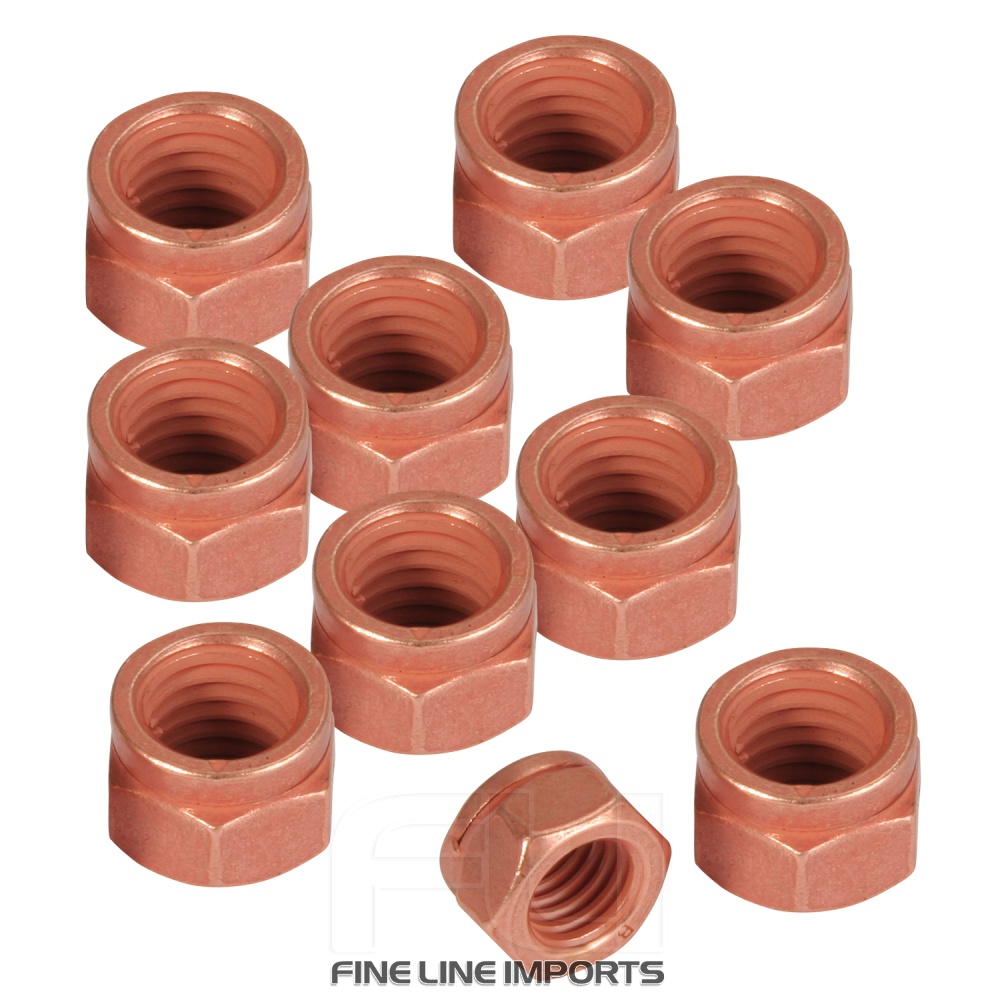 Uitlaatmoeren M8, Dopsleutel 12, 20 stuks