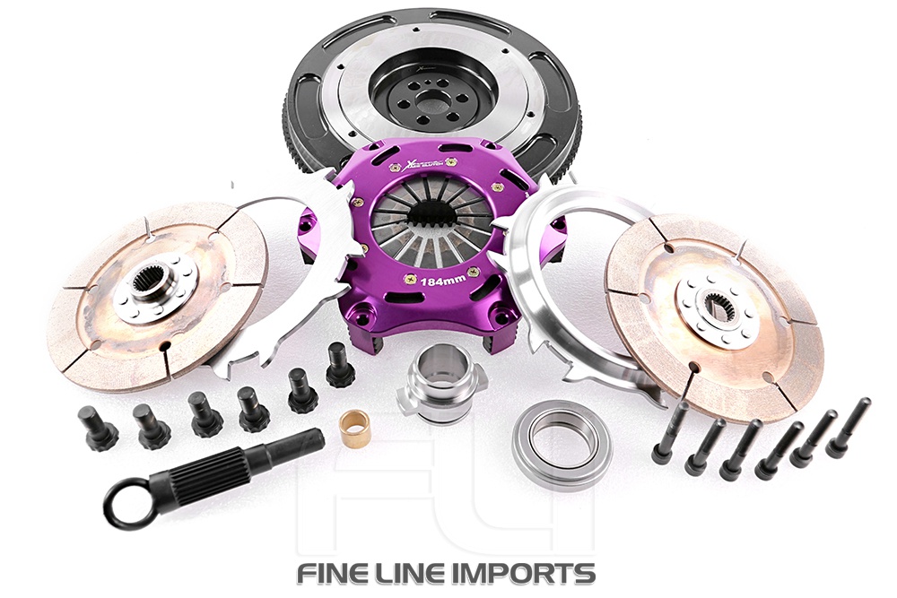 Xtreme Performance - 184mm Rigid Ceramic Twin Plate Clutch Kit Incl Flywheel