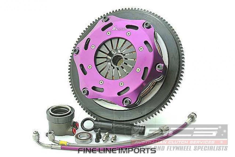 Xtreme Performance - 184mm Rigid Ceramic Twin Plate Clutch Kit Incl Flywheel & CSC