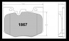 1867 RACE PAD SET - 11 CMPD 19 MM (PFC-1867.11.19.44)