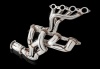 1 inch7/8 Header with High-Flow Catalytic Converters, 304 Stainless Steel