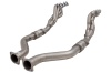 1 inch7/8 Header with High-Flow Catalytic Converters, 304 Stainless Steel