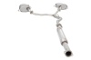 2.25 inch Cat-Back System, 409 Raw Stainless Steel