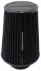 76mm CLAMP-ON TAPERED FILTER  4.6 Inch 6 O.D, 7.5 HIGH BLACK COT
