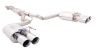 3 inch Cat-Back System with Oval Mufflers, 304 Stainless Steel