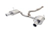 3 inch Cat-Back System with Oval Mufflers, 409 Raw Stainless Steel