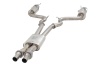 3 inch Cat-Back System with Round Mufflers, 304 Stainless Steel