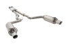 3 inch Cat-Back System with Round Mufflers, 304 Stainless Steel