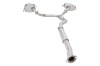 3 inch Cat-Back System with Round Mufflers, 409 Stainless Steel