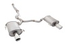 3 inch Cat-Back System with Round Mufflers, 409 Stainless Steel